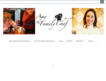 Tablet Screenshot of amythefamilychef.com